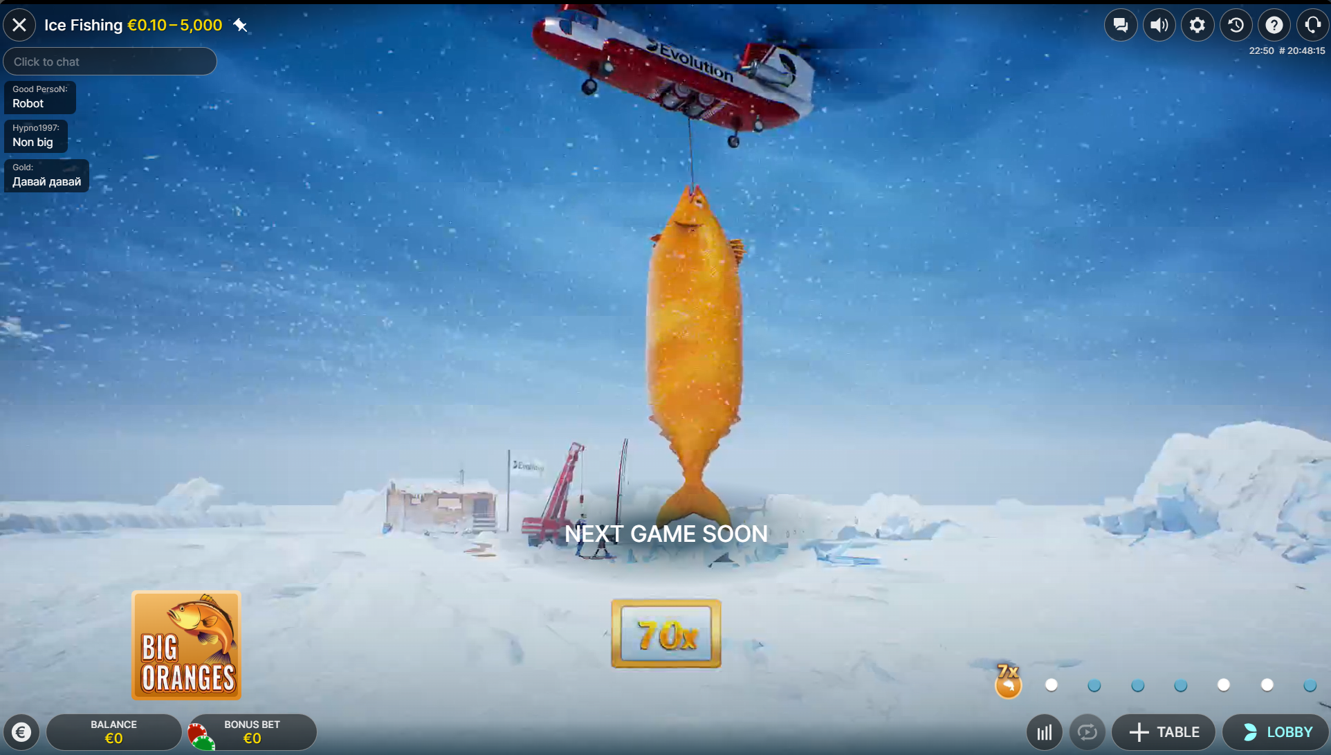 Big Oranges example - 70x